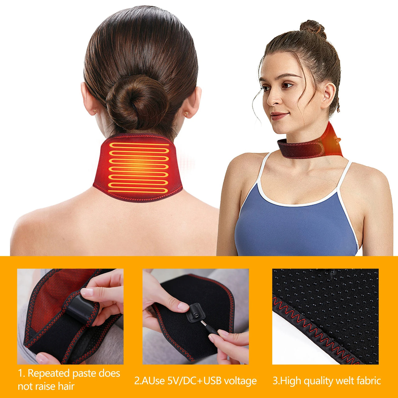 SpineHeat™ Heated Neck Wrap (U.S. Plug Only)