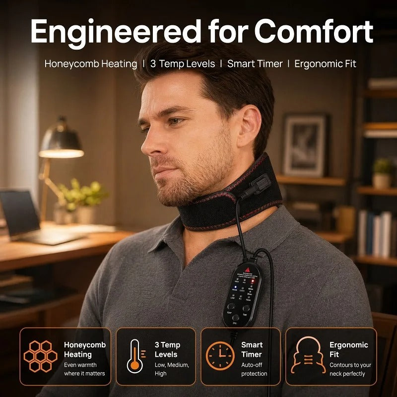 SpineHeat™ Heated Neck Wrap (U.S. Plug Only)